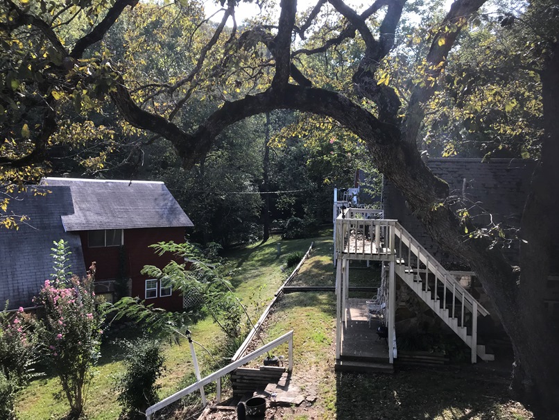 View from balcony of cabin 1